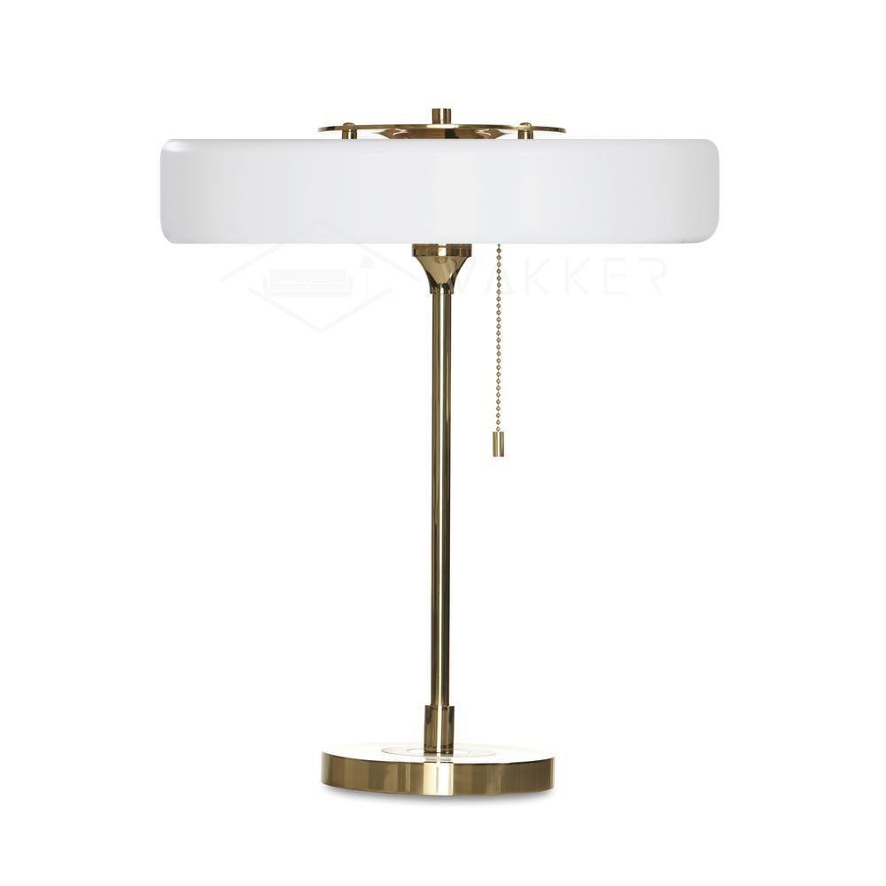 Revolve Table Lamp | Metal & Acrylic | Gold with Multi-Color Shades