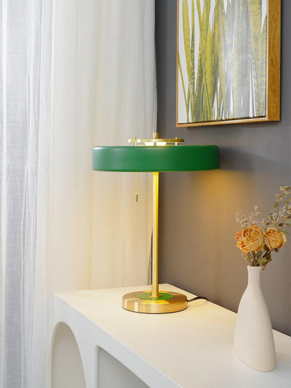 Revolve Table Lamp | Metal & Acrylic | Gold with Multi-Color Shades
