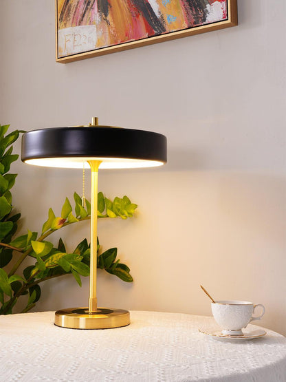 Revolve Table Lamp | Metal & Acrylic | Gold with Multi-Color Shades