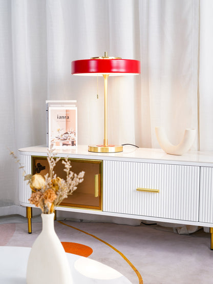 Revolve Table Lamp | Metal & Acrylic | Gold with Multi-Color Shades