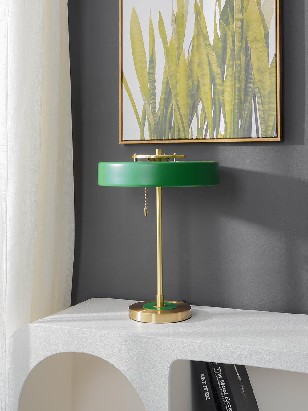 Revolve Table Lamp | Metal & Acrylic | Gold with Multi-Color Shades
