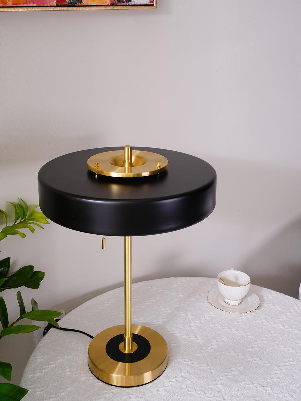Revolve Table Lamp | Metal & Acrylic | Gold with Multi-Color Shades