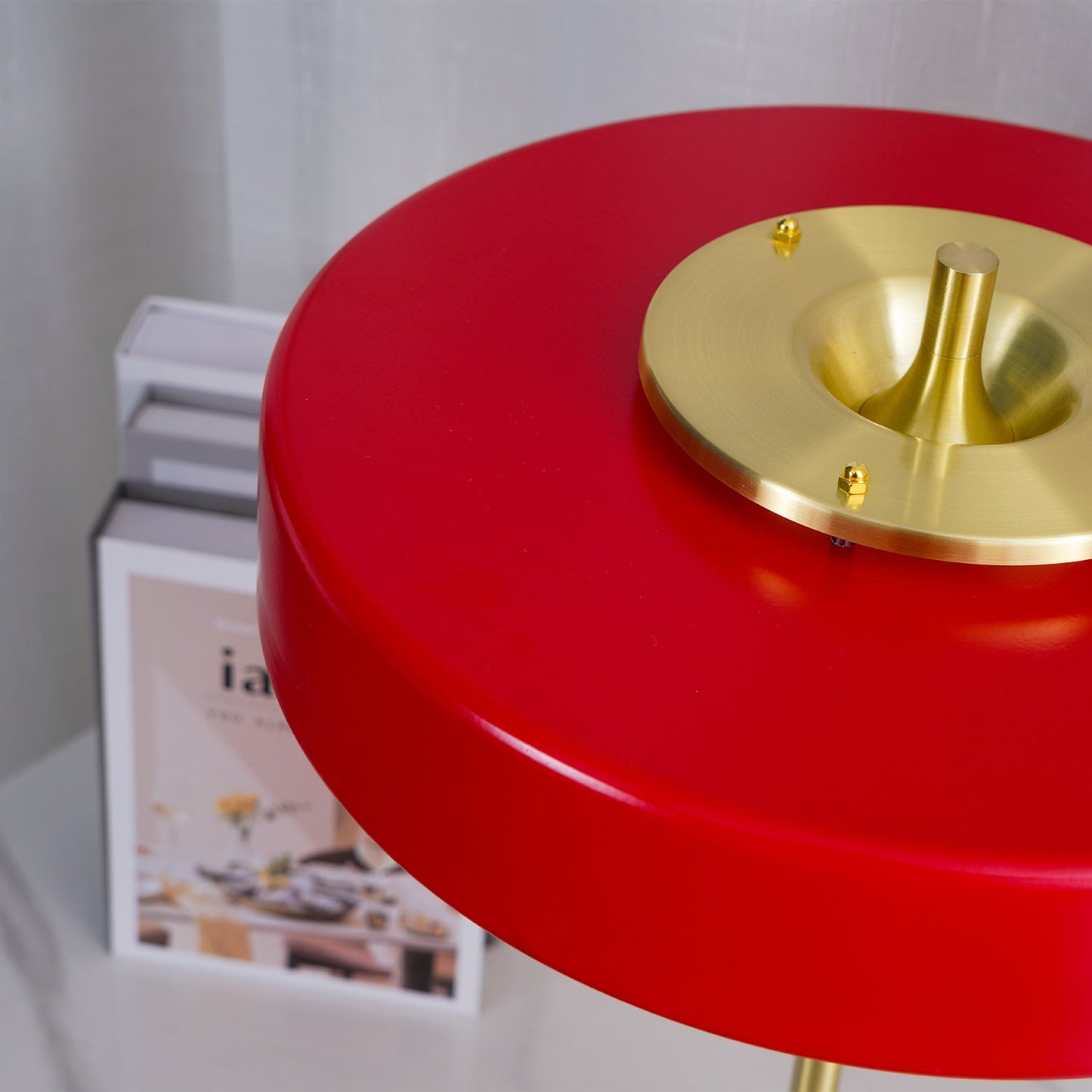 Revolve Table Lamp | Metal & Acrylic | Gold with Multi-Color Shades