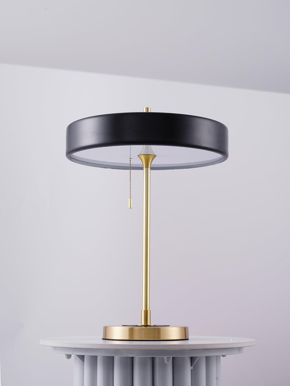 Revolve Table Lamp | Metal & Acrylic | Gold with Multi-Color Shades