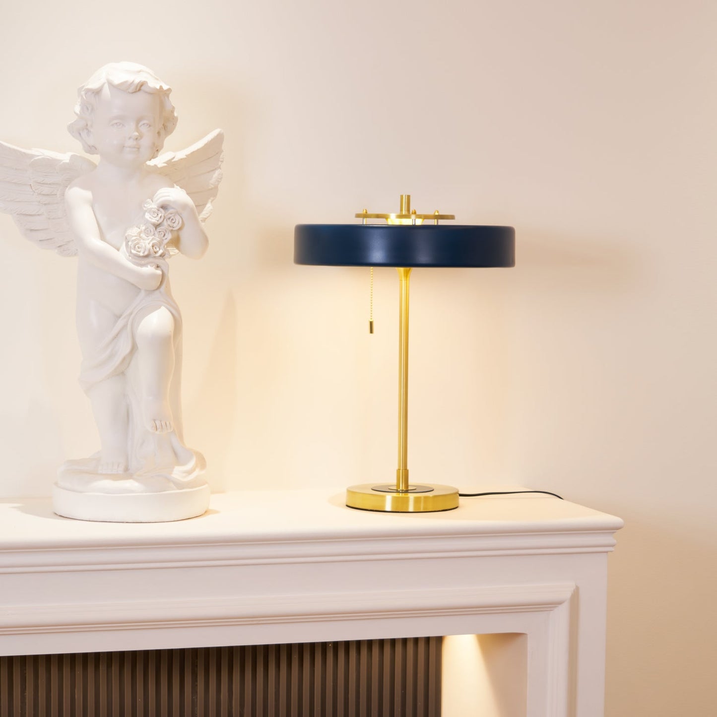 Revolve Table Lamp | Metal & Acrylic | Gold with Multi-Color Shades