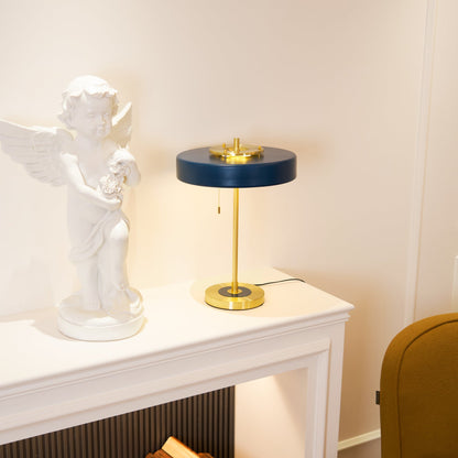 Revolve Table Lamp | Metal & Acrylic | Gold with Multi-Color Shades