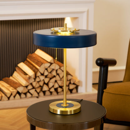 Revolve Table Lamp | Metal & Acrylic | Gold with Multi-Color Shades