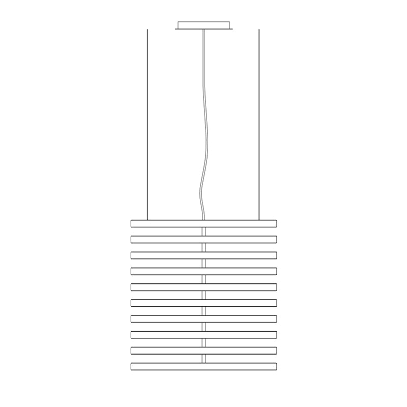 Piano Keys Black Chandelier