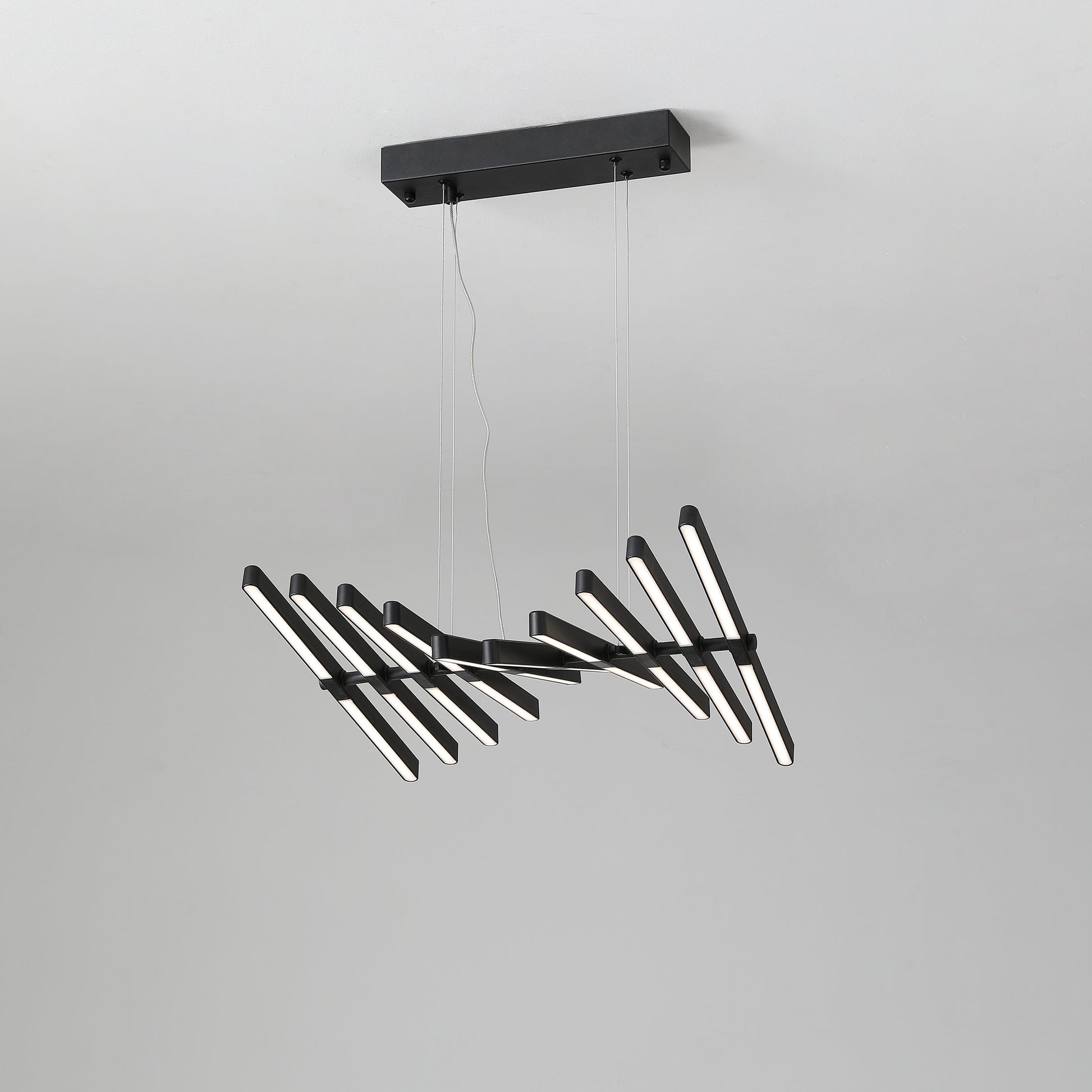 Piano Keys Black Chandelier