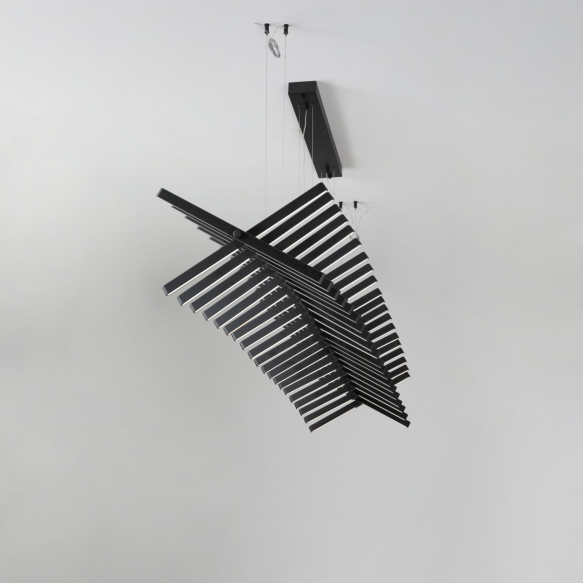 Piano Keys Black Chandelier