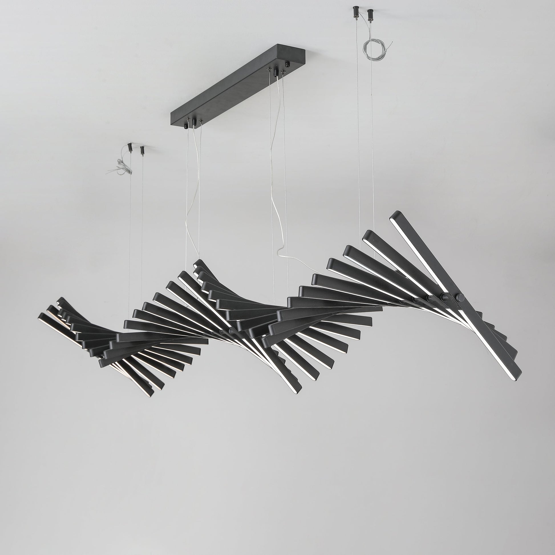 Piano Keys Black Chandelier