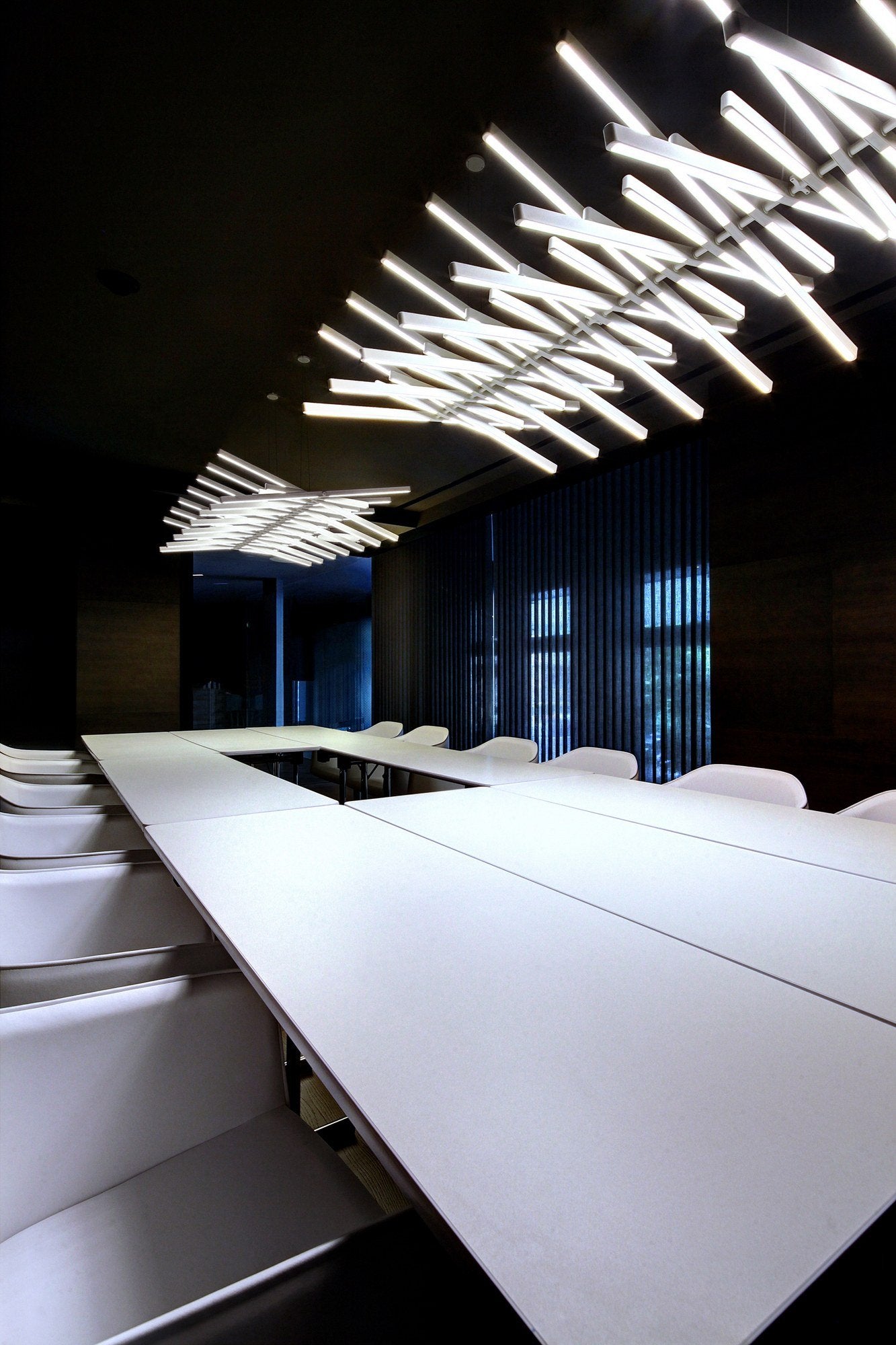 Piano Keys Black Chandelier