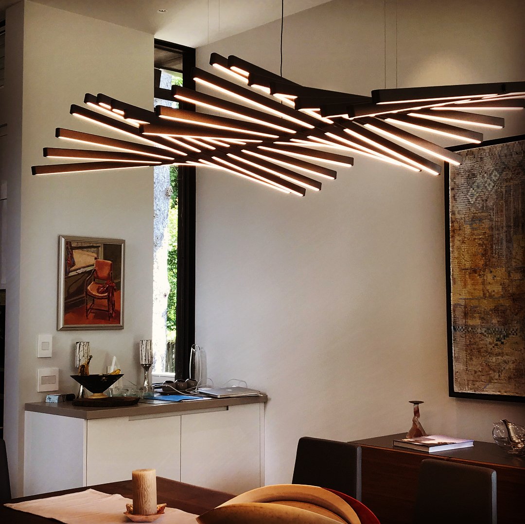 Piano Keys Black Chandelier