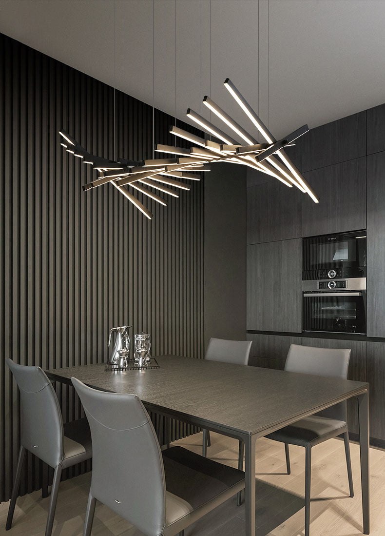 Piano Keys Black Chandelier
