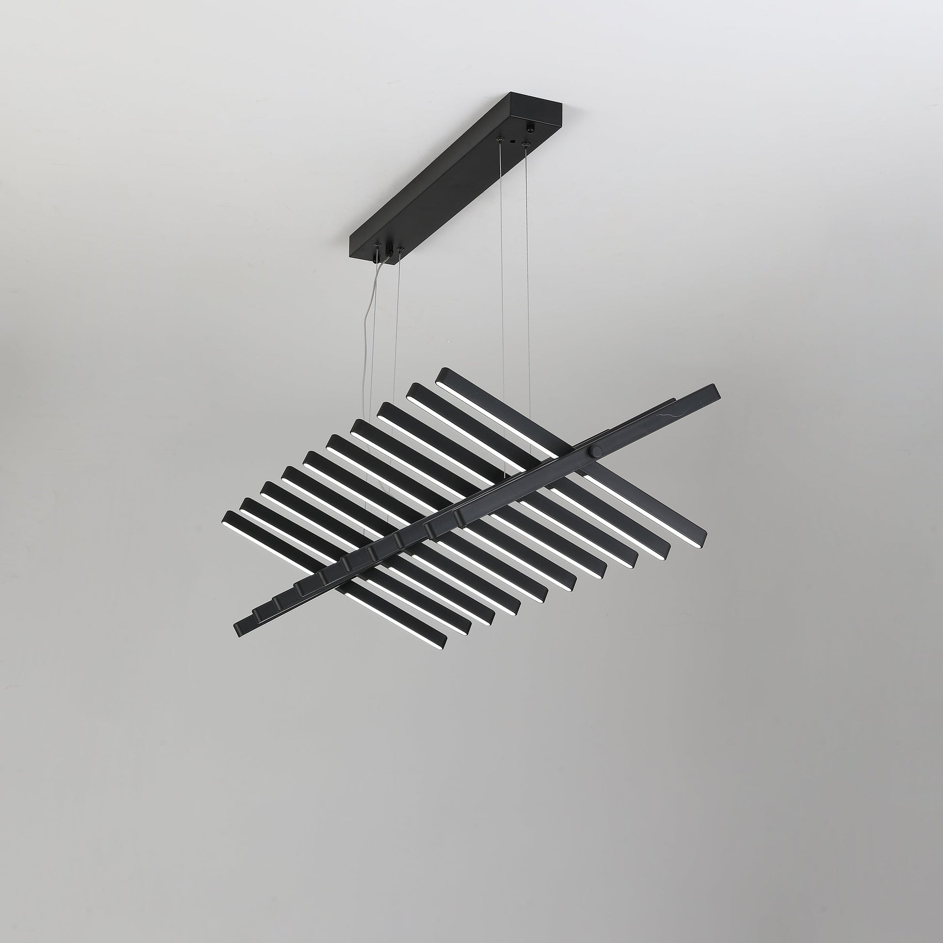 Piano Keys Black Chandelier