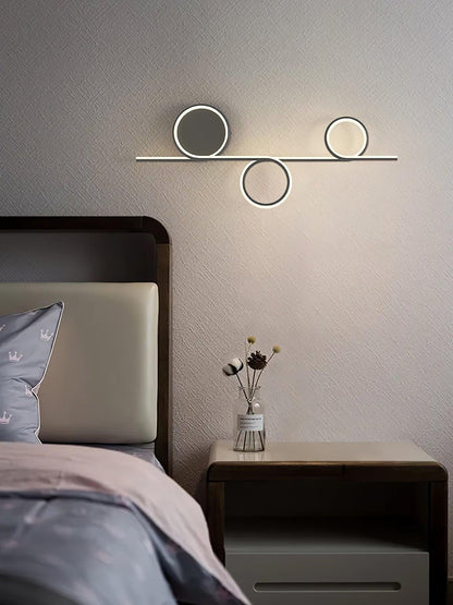 Rhythmic Line Wall Light | Adjustable LED | Black or White Finish