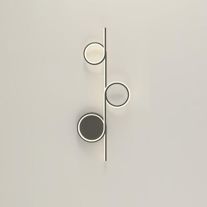 Rhythmic Line Wall Light | Adjustable LED | Black or White Finish
