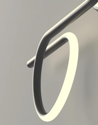 Rhythmic Line Wall Light | Adjustable LED | Black or White Finish