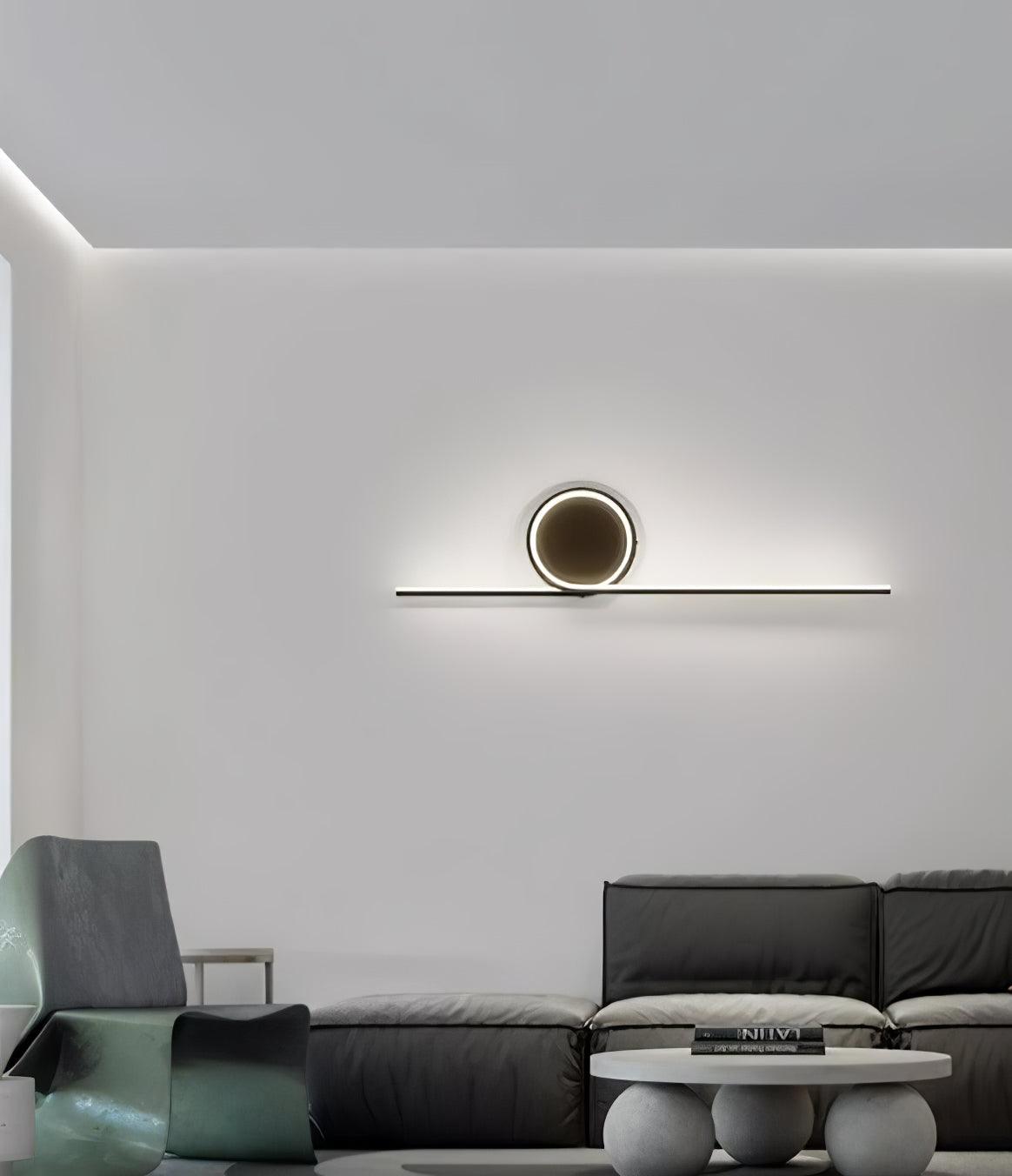 Rhythmic Line Wall Light | Adjustable LED | Black or White Finish