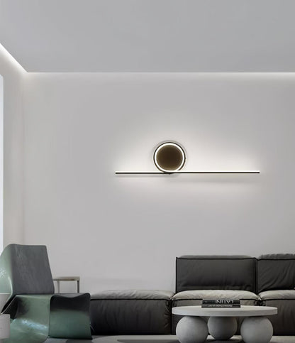 Rhythmic Line Wall Light | Adjustable LED | Black or White Finish