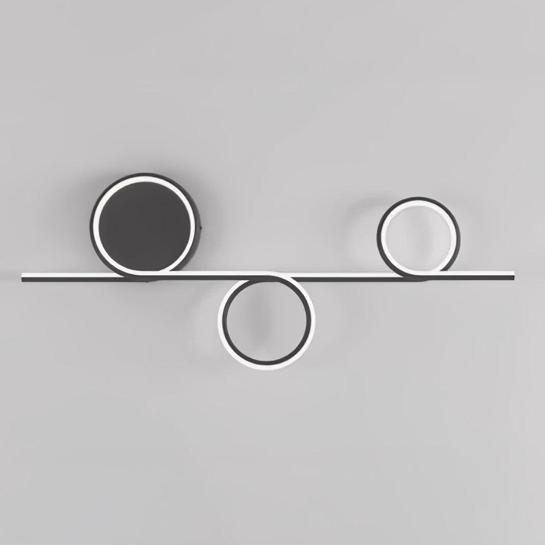 Rhythmic Line Wall Light | Adjustable LED | Black or White Finish