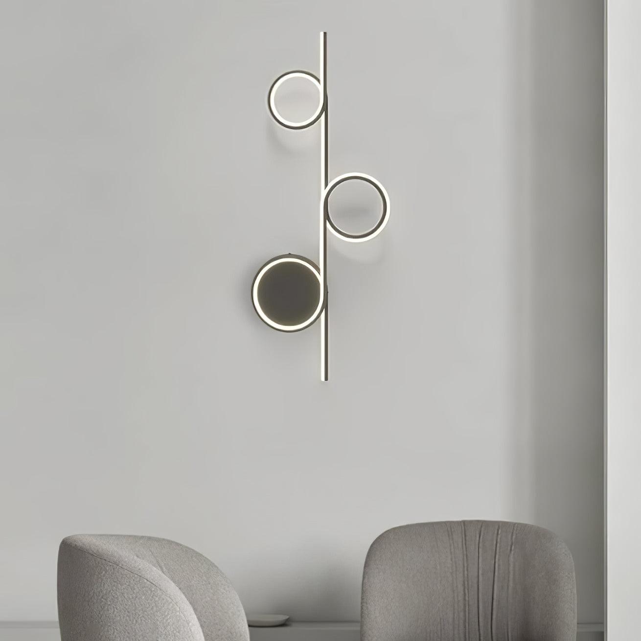 Rhythmic Line Wall Light | Adjustable LED | Black or White Finish