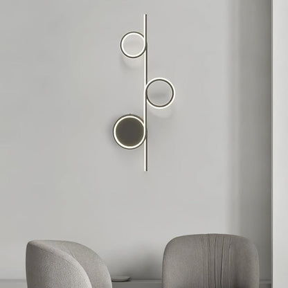 Rhythmic Line Wall Light | Adjustable LED | Black or White Finish