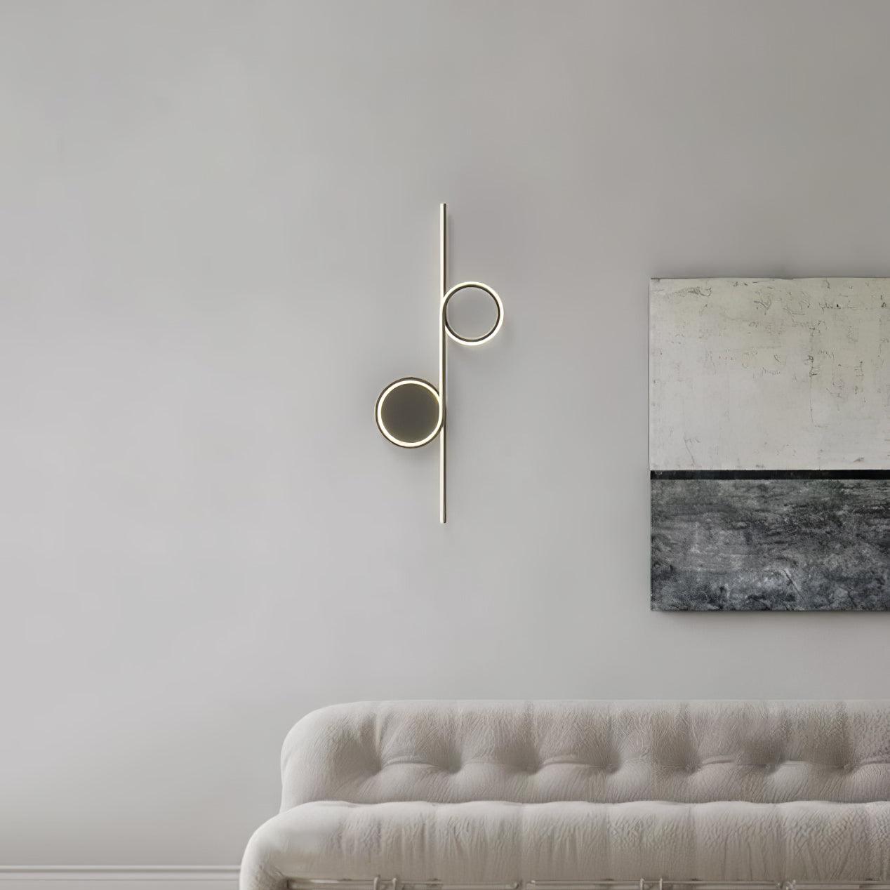 Rhythmic Line Wall Light | Adjustable LED | Black or White Finish
