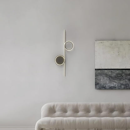 Rhythmic Line Wall Light | Adjustable LED | Black or White Finish
