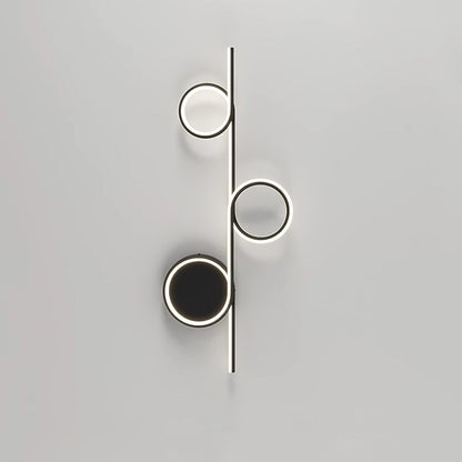 Rhythmic Line Wall Light | Adjustable LED | Black or White Finish
