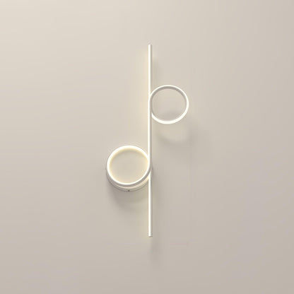 Rhythmic Line Wall Light | Adjustable LED | Black or White Finish