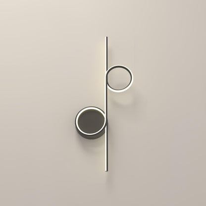 Rhythmic Line Wall Light | Adjustable LED | Black or White Finish