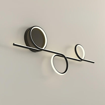 Rhythmic Line Wall Light | Adjustable LED | Black or White Finish