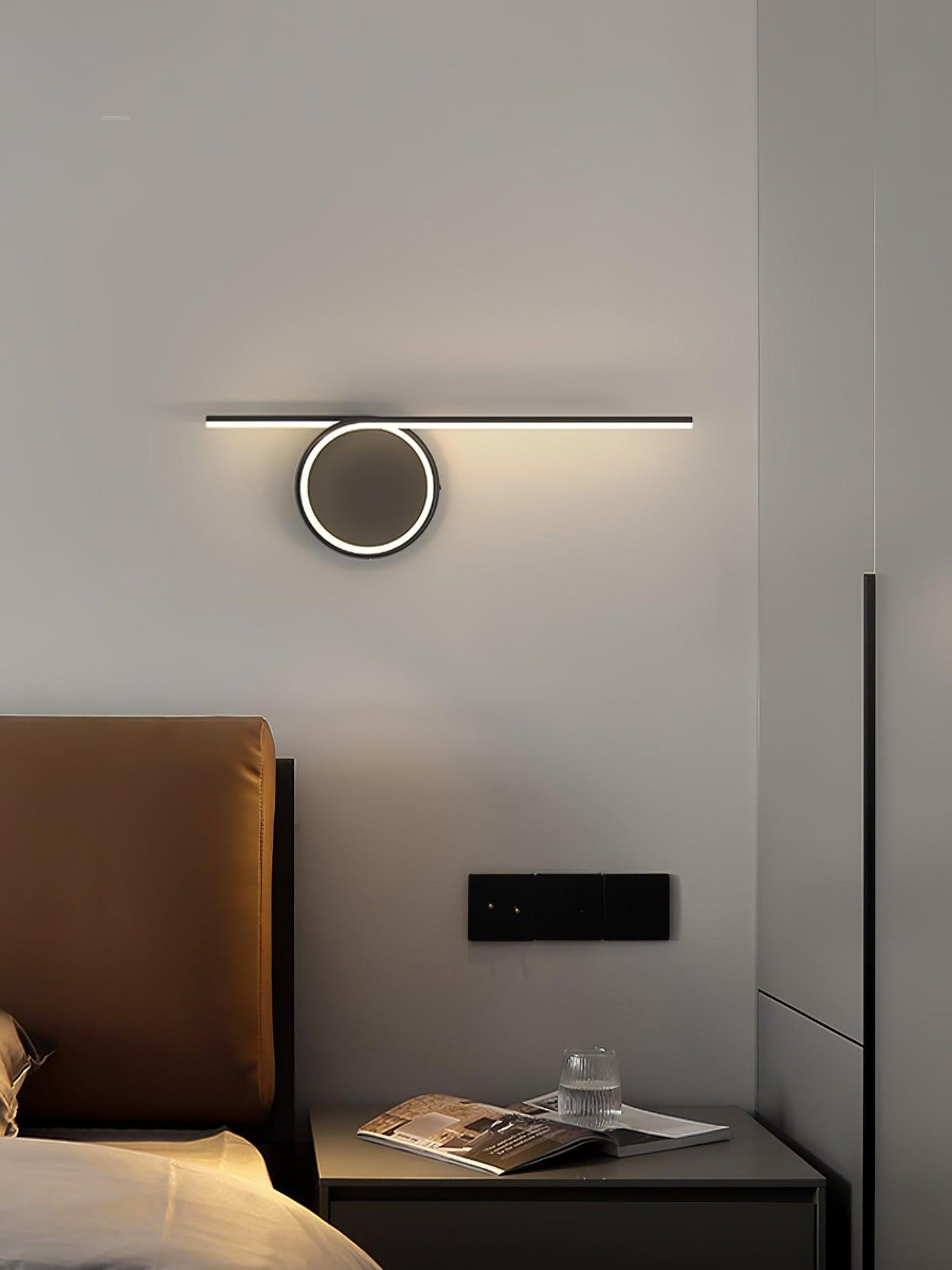 Rhythmic Line Wall Light | Adjustable LED | Black or White Finish