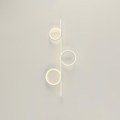 Rhythmic Line Wall Light | Adjustable LED | Black or White Finish