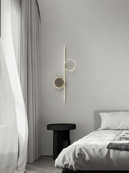 Rhythmic Line Wall Light | Adjustable LED | Black or White Finish
