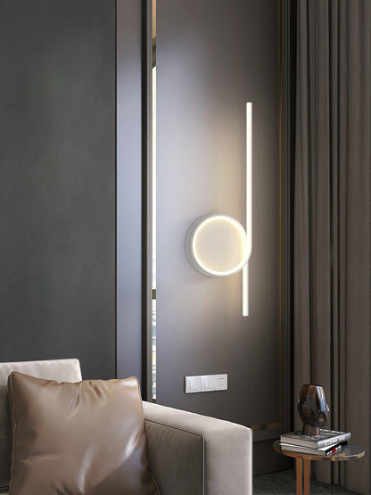 Rhythmic Line Wall Light | Adjustable LED | Black or White Finish