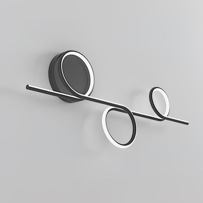 Rhythmic Line Wall Light | Adjustable LED | Black or White Finish