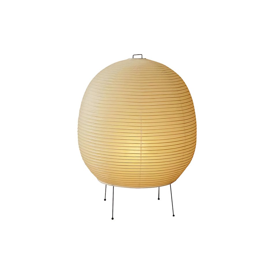 Rice Paper Lantern Table Lamp | Mulberry Paper & Metal | 45cm Diameter