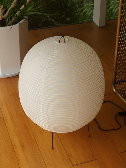 Rice Paper Lantern Table Lamp | Mulberry Paper & Metal | 45cm Diameter