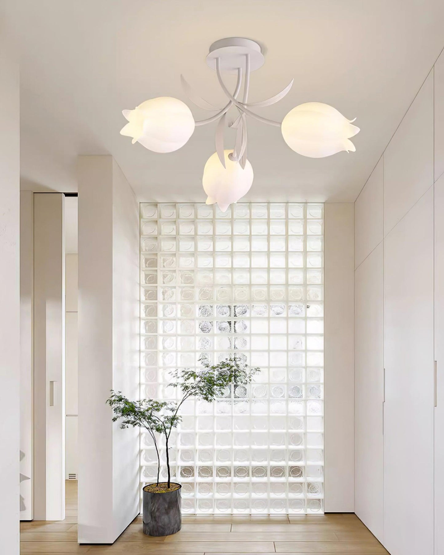 Ricko Ceiling Light | Metal & Acrylic | 3, 9, or 12 Heads | Green or White