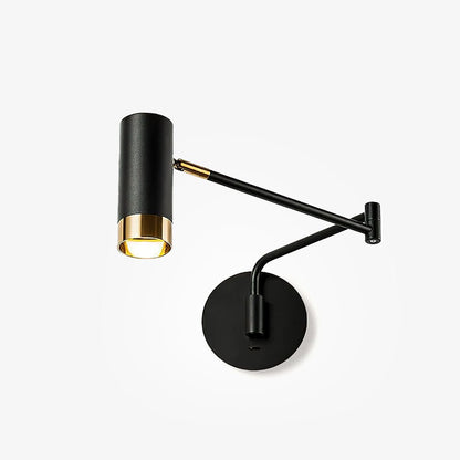 Ridge Arm Wall Lamp | Metal | Set of 2 | White & Gold