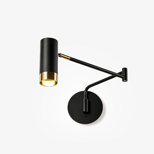 Ridge Arm Wall Lamp | Metal | Set of 2 | White & Gold