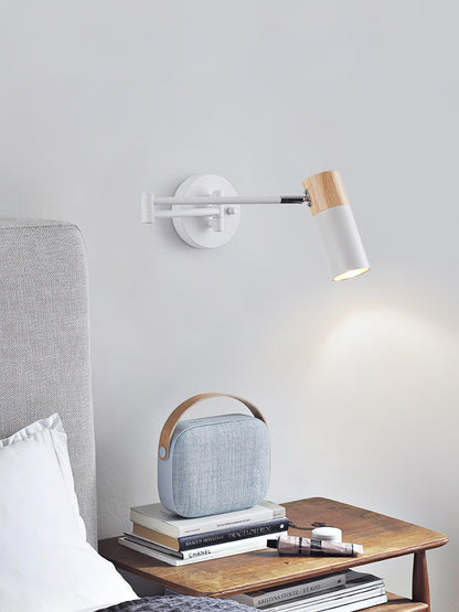 Ridge Arm Wall Lamp | Metal | Set of 2 | White & Gold