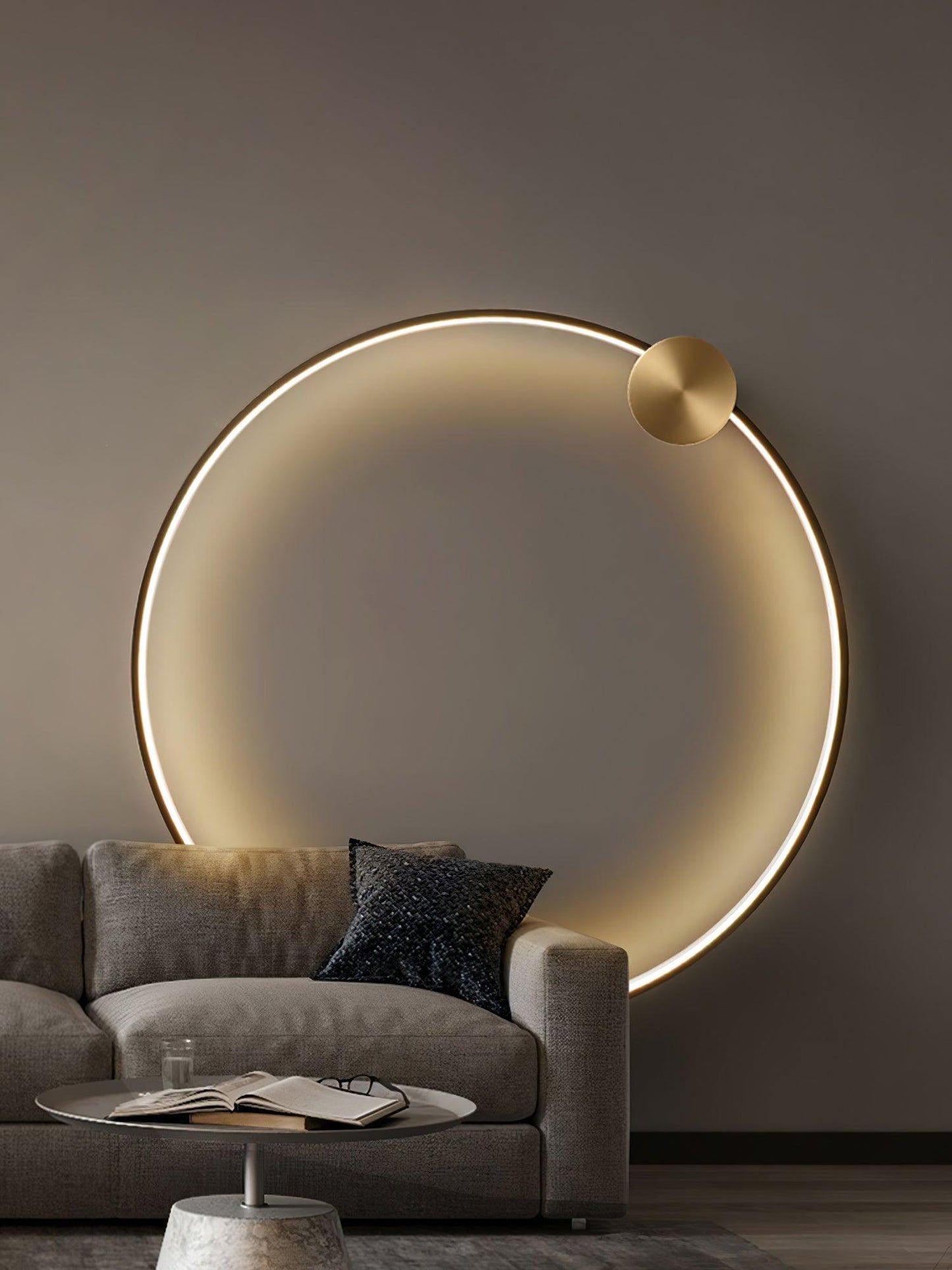 LED Wall Light | Brass & Silicone | Set of 2