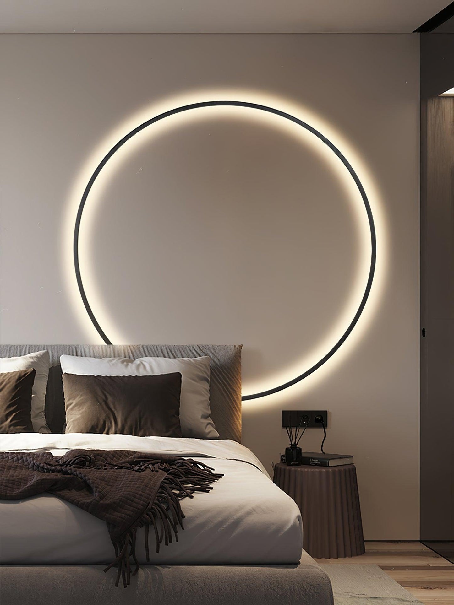 LED Wall Light | Brass & Silicone | Set of 2