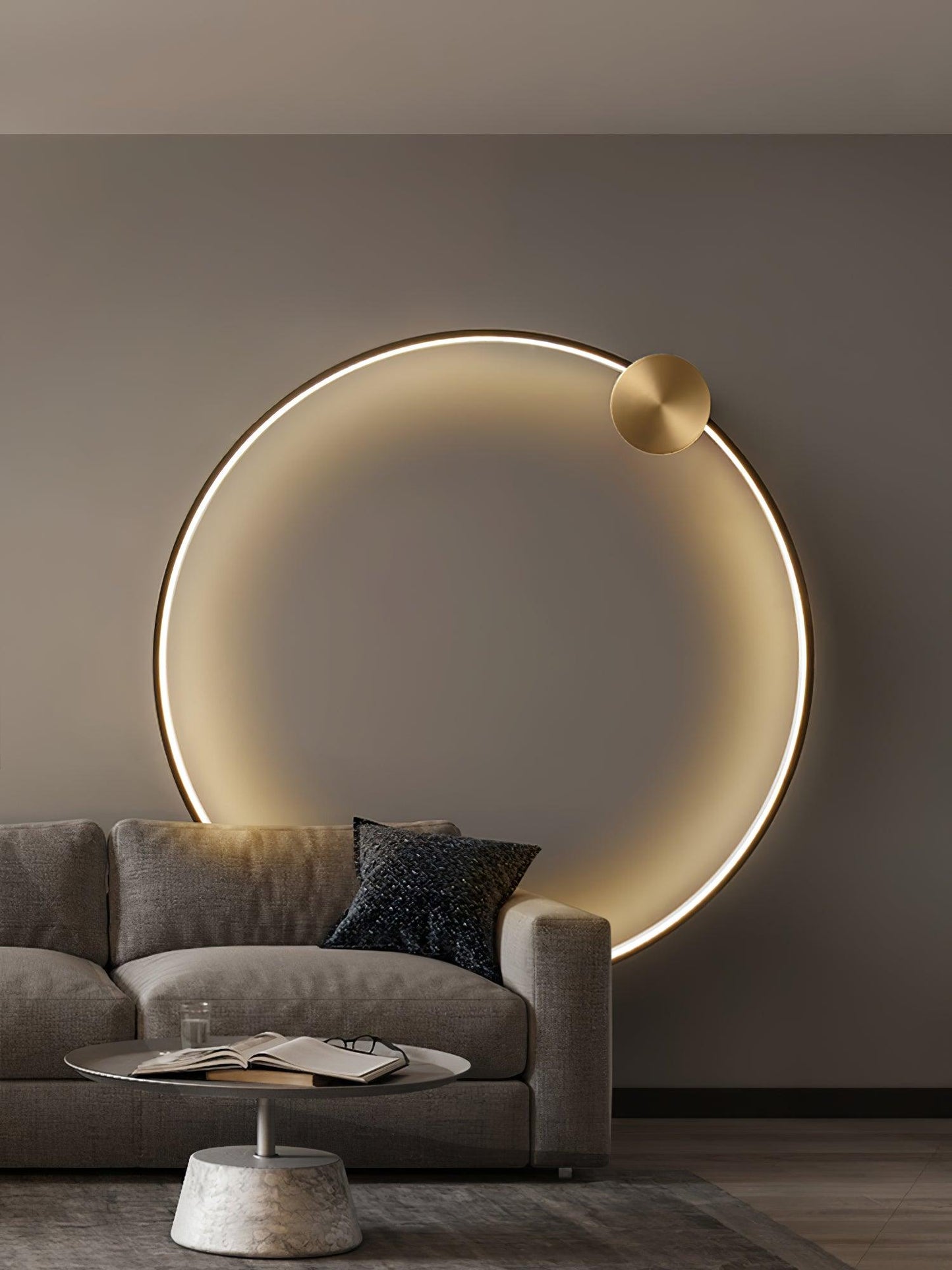LED Wall Light | Brass & Silicone | Set of 2