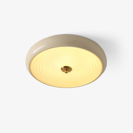 Ripple Cream Ceiling Lamp | Glass Shade | Multiple Sizes