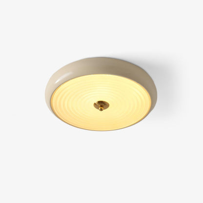 Ripple Cream Ceiling Lamp | Glass Shade | Multiple Sizes