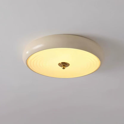 Ripple Cream Ceiling Lamp | Glass Shade | Multiple Sizes